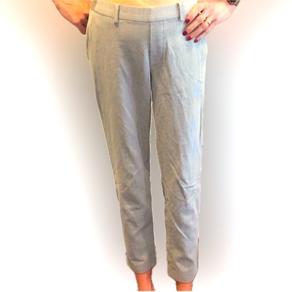 Uniqlo Pants - Uniqlo | thin striped straight pants with elastic waist